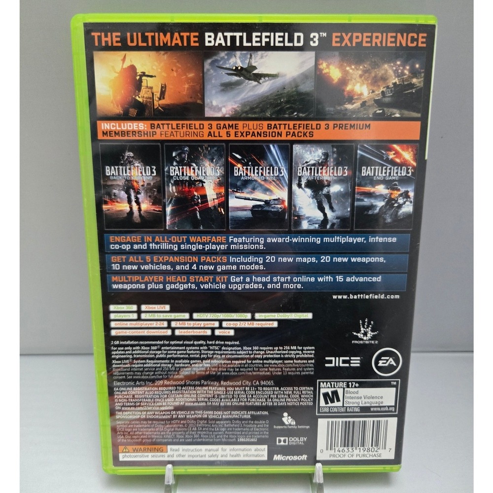 Battlefield 3 & 4 (W/ China Rising DLC) Bundle - Xbox 360 - Complete CIB 2 Games - Picture 8 of 16